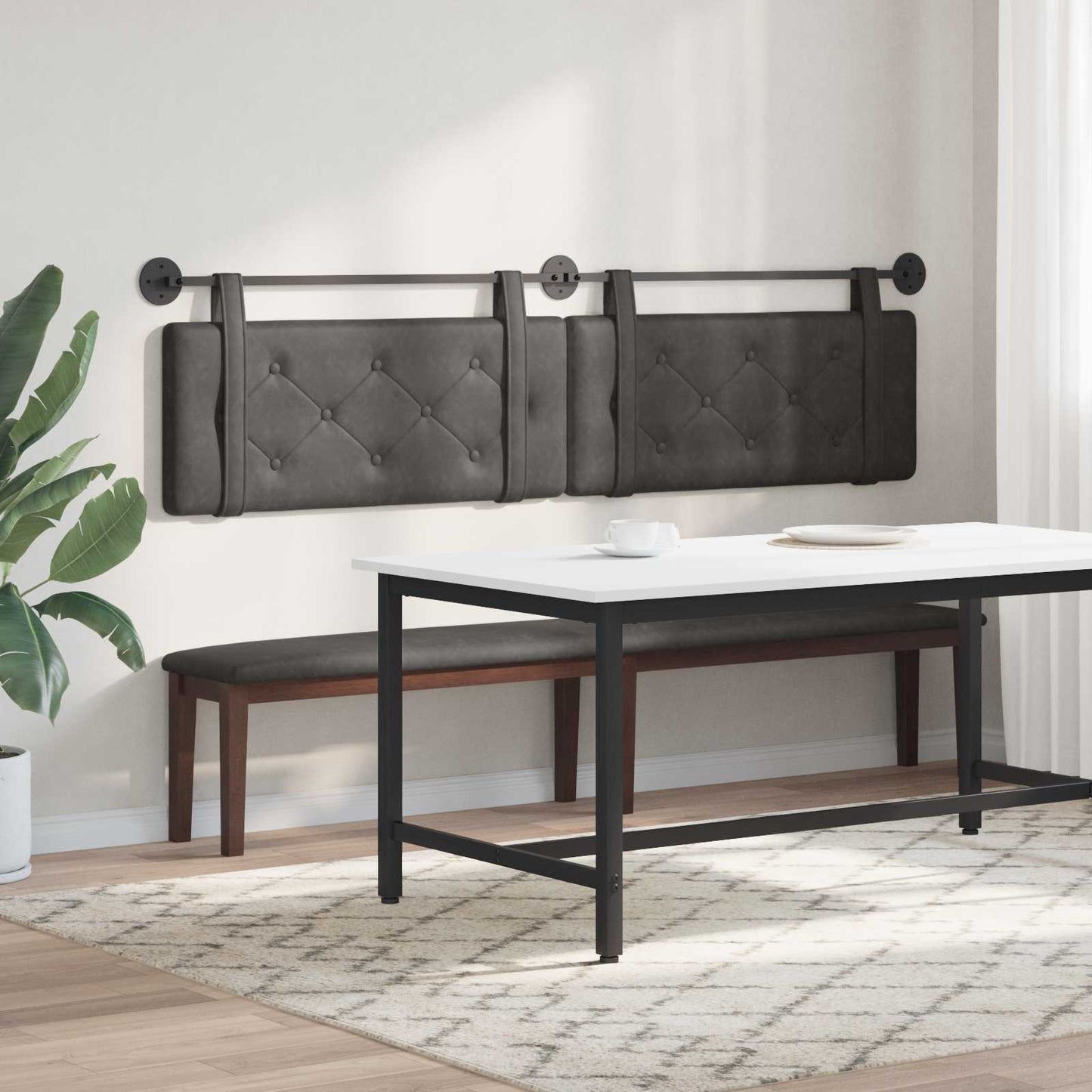 Testiera sospesa Nero PU Antico | homemem39