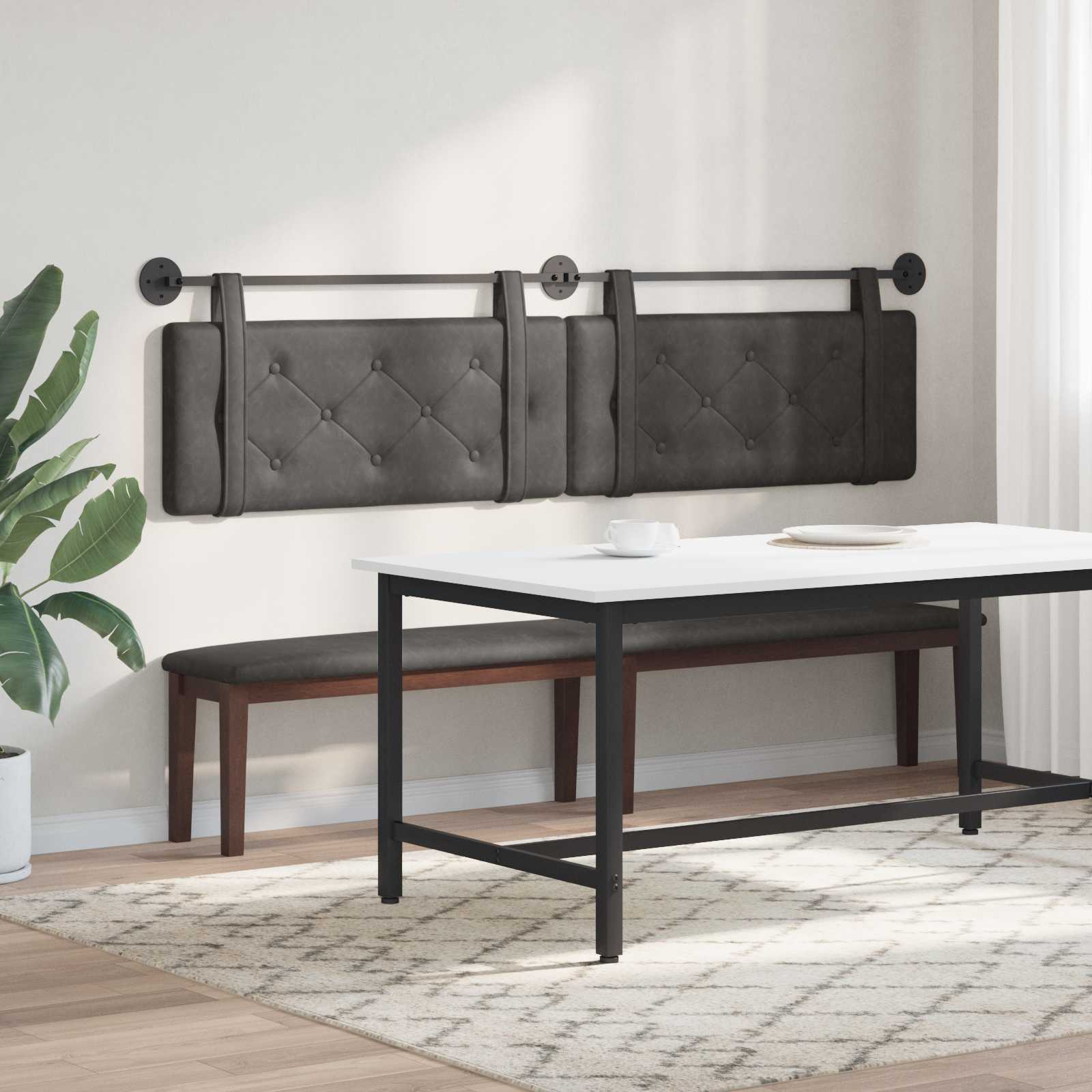 Testiera sospesa Nero PU Antico | homemem39