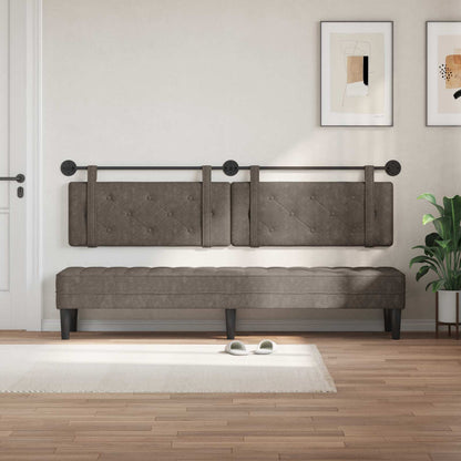 Testiera sospesa Grigio PU Antico | homemem39