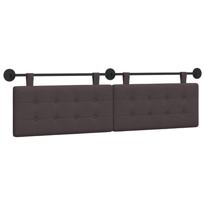 Testiera sospesa Marrone Scuro Tessuto | homemem39