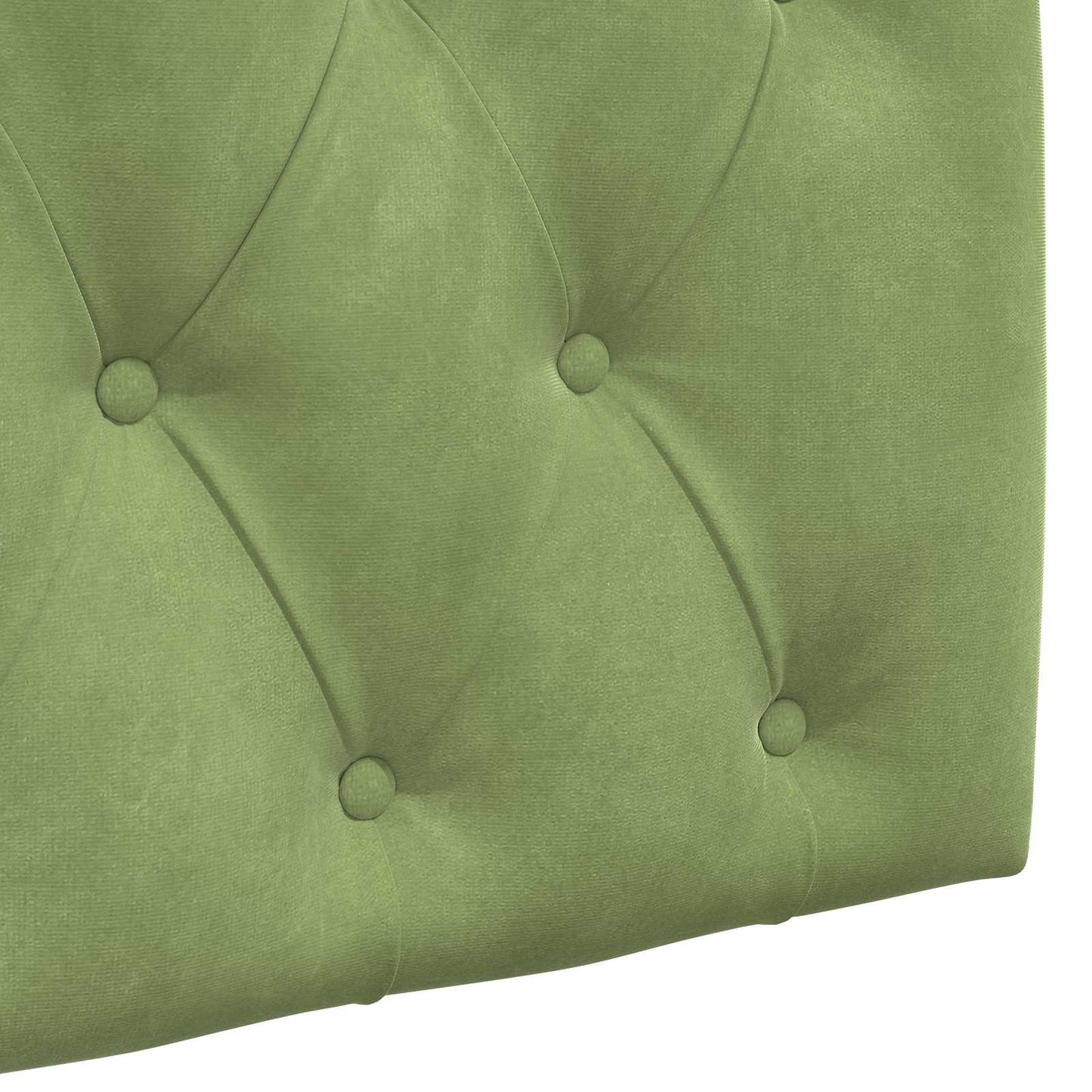 Testiera sospesa Con luce LED Verde chiaro Velluto | homemem39