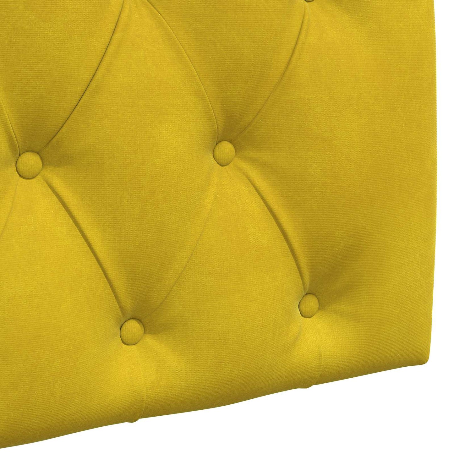 Testiera sospesa Con luce LED Giallo Velluto | homemem39