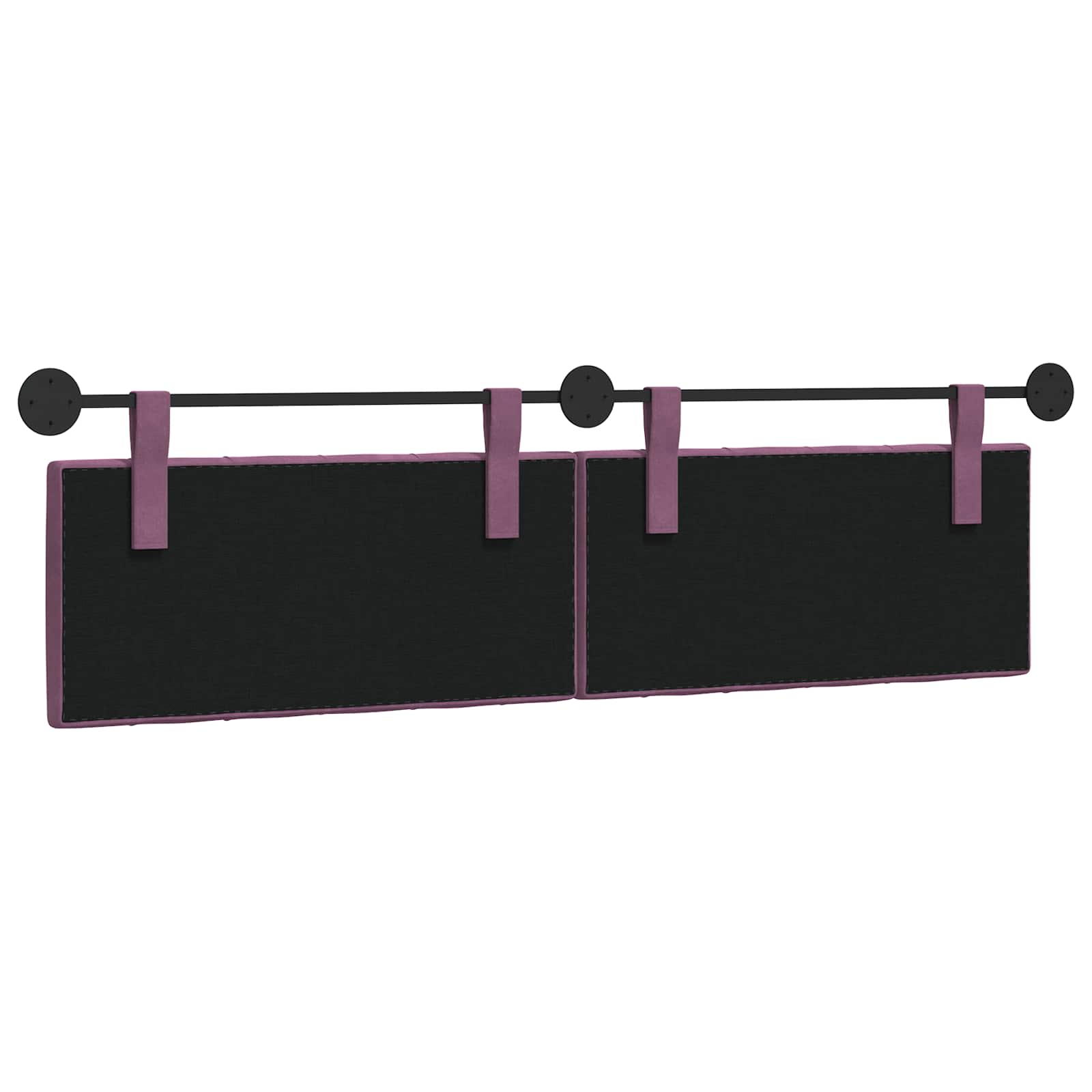 Testiera sospesa Con luce LED Viola Velluto | homemem39