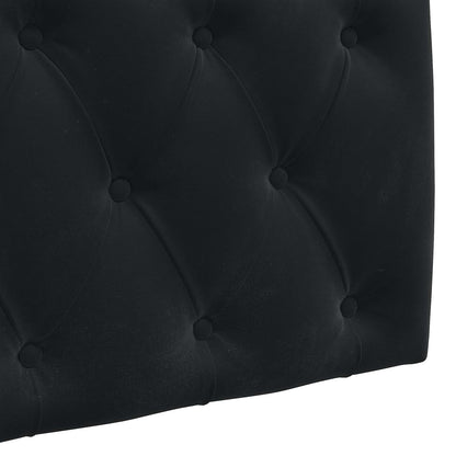 Testiera sospesa Con luce LED Nero Velluto | homemem39