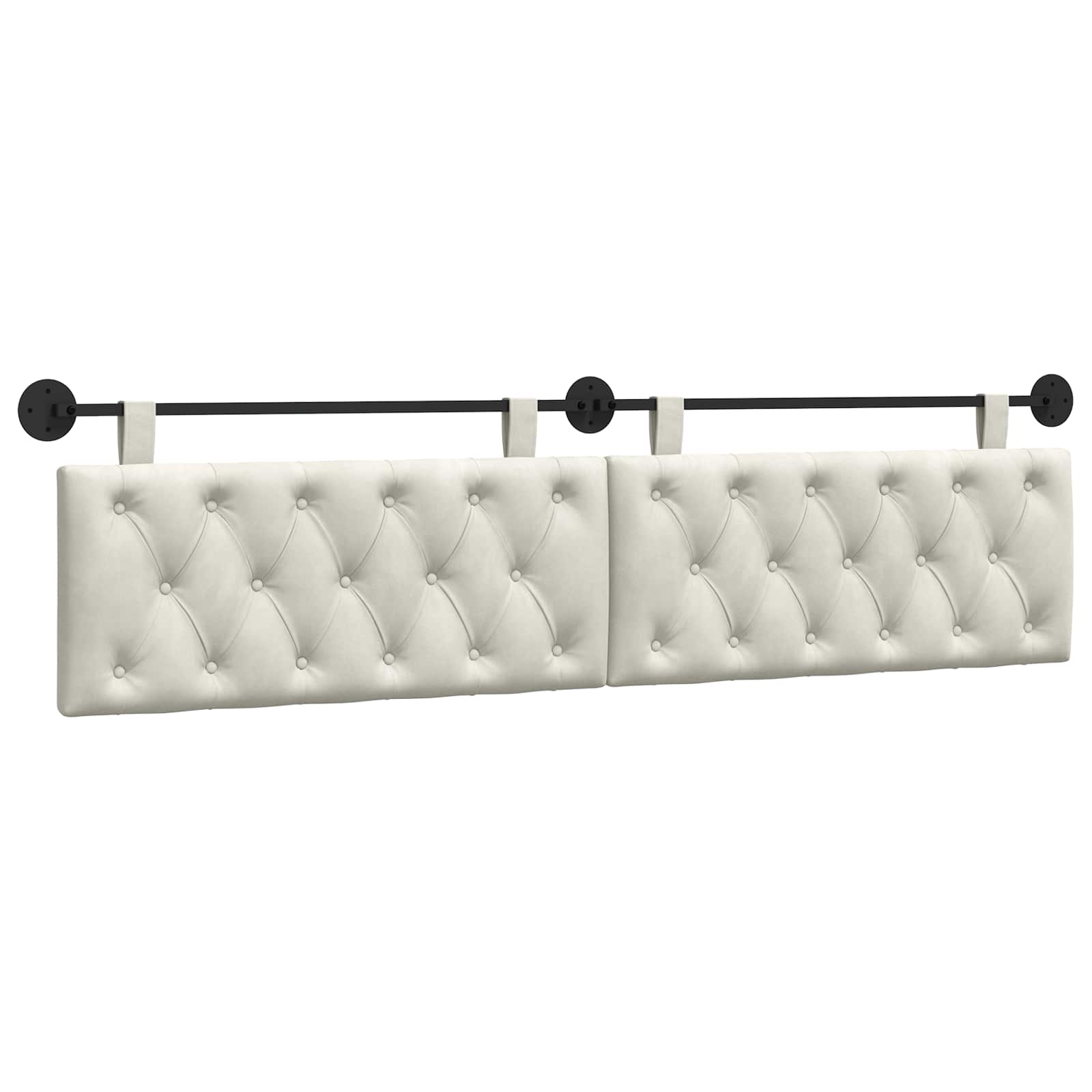 Testiera sospesa Con luce LED Crema Velluto | homemem39