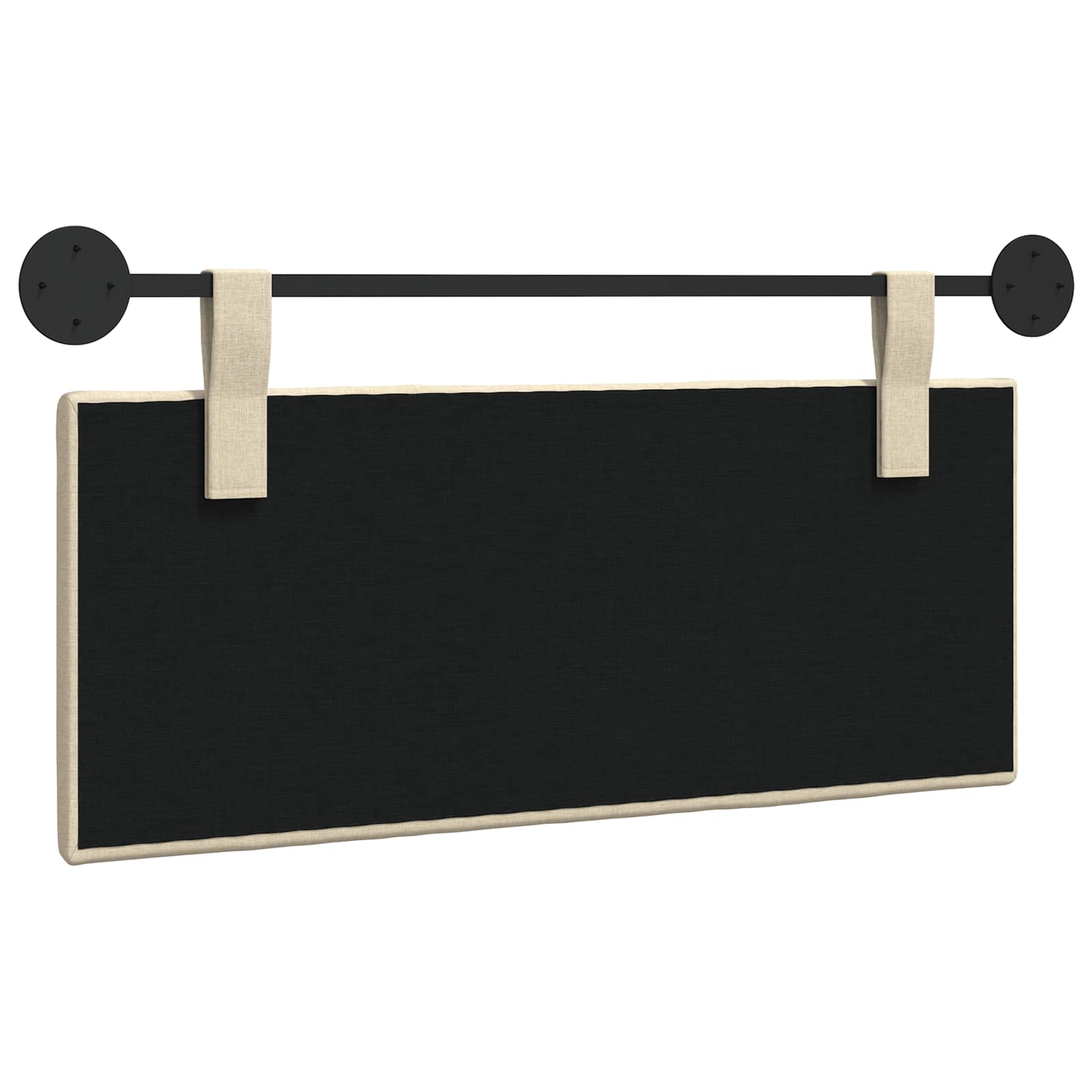 Testiera sospesa Crema Tessuto | homemem39
