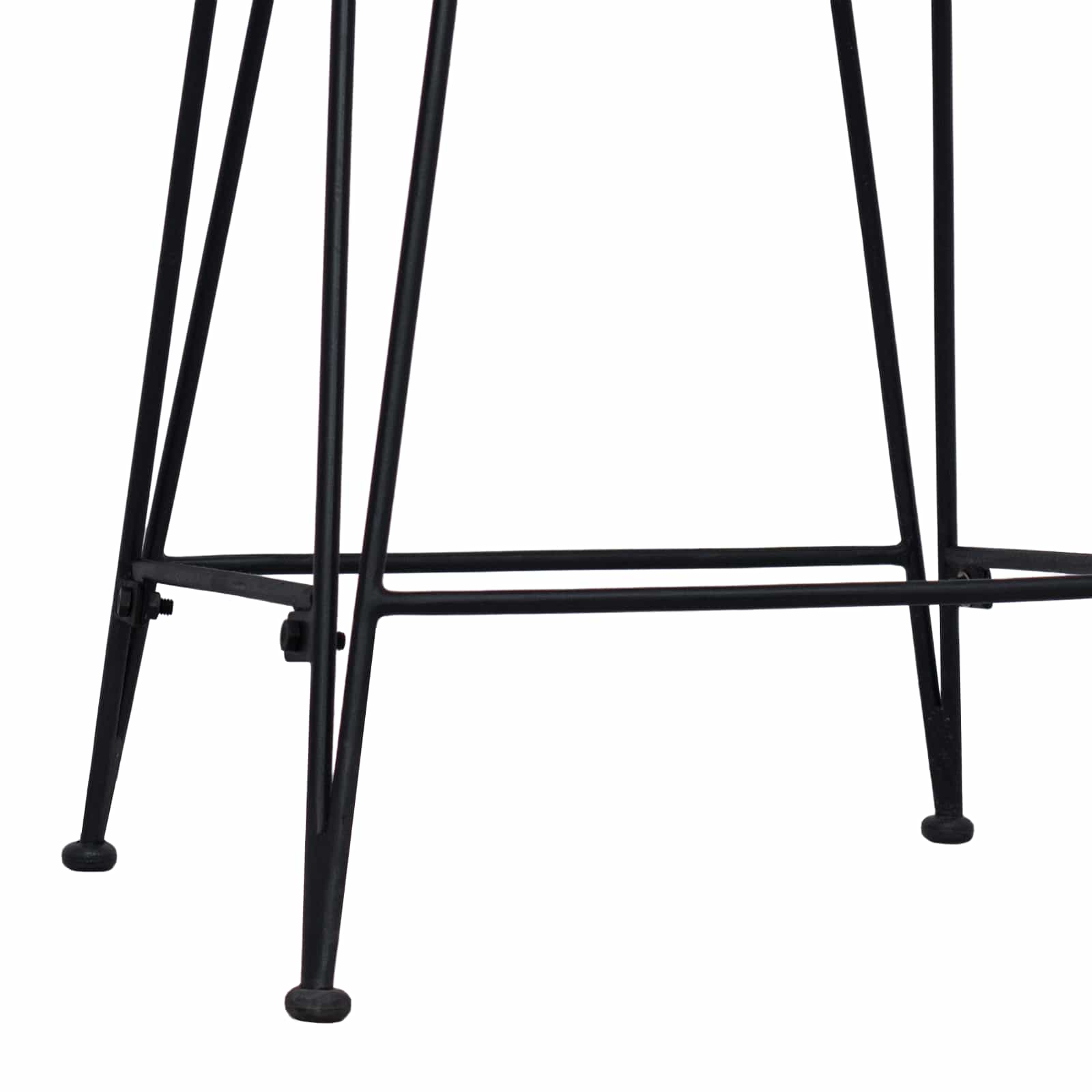 Sgabello da bar 2 pcs Nero 44 x 46 x 91 cm Rattan e acciaio | homemem39