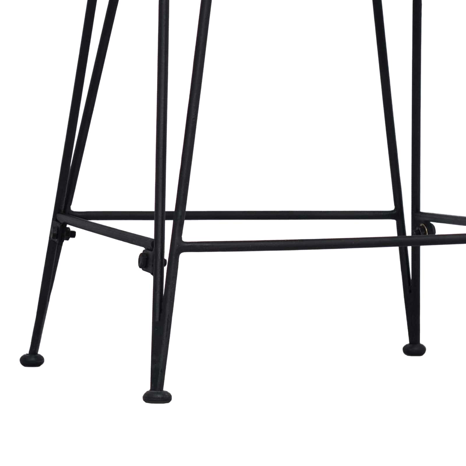 Sgabello da bar 2 pcs Nero 44 x 54 x 96 cm Rattan e acciaio | homemem39