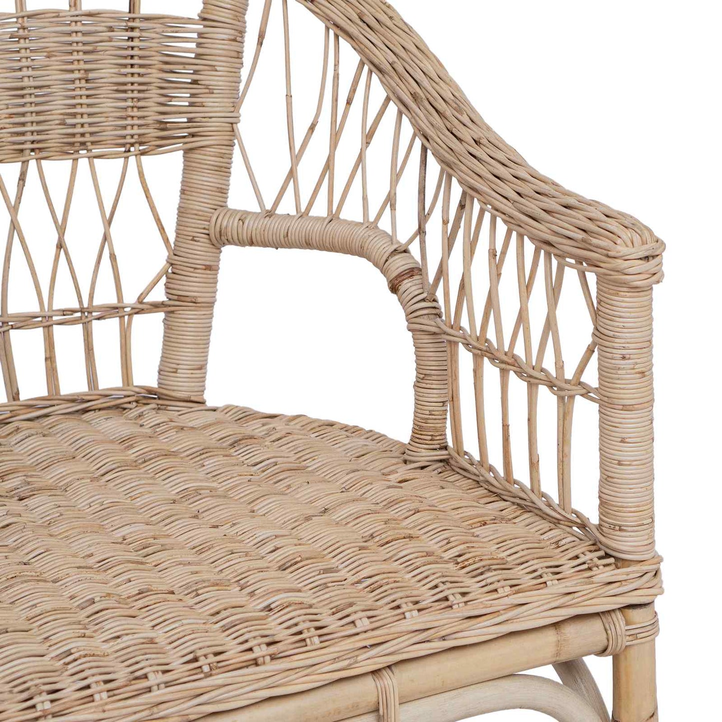 Sedia Impilabile Rattan Naturale 60 x 60 x 81 cm