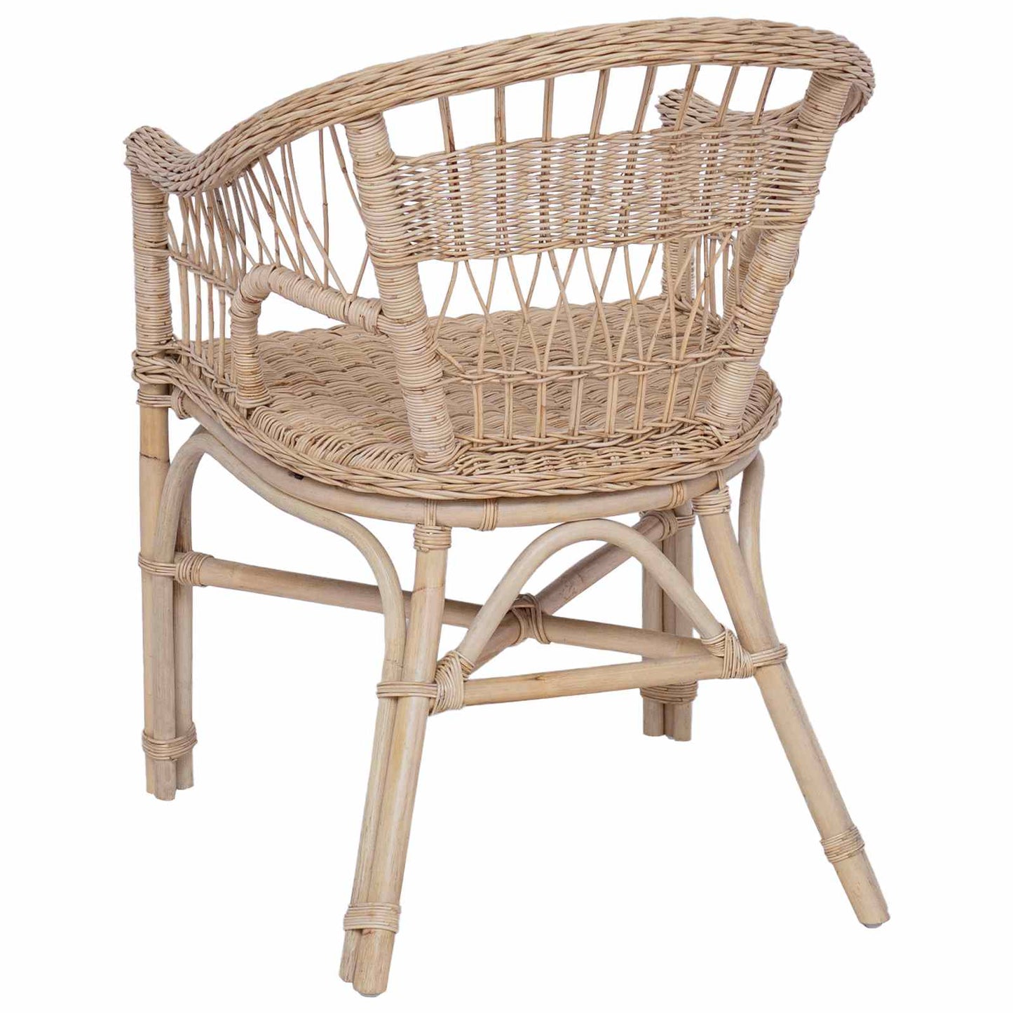 Sedia Impilabile Rattan Naturale 60 x 60 x 81 cm