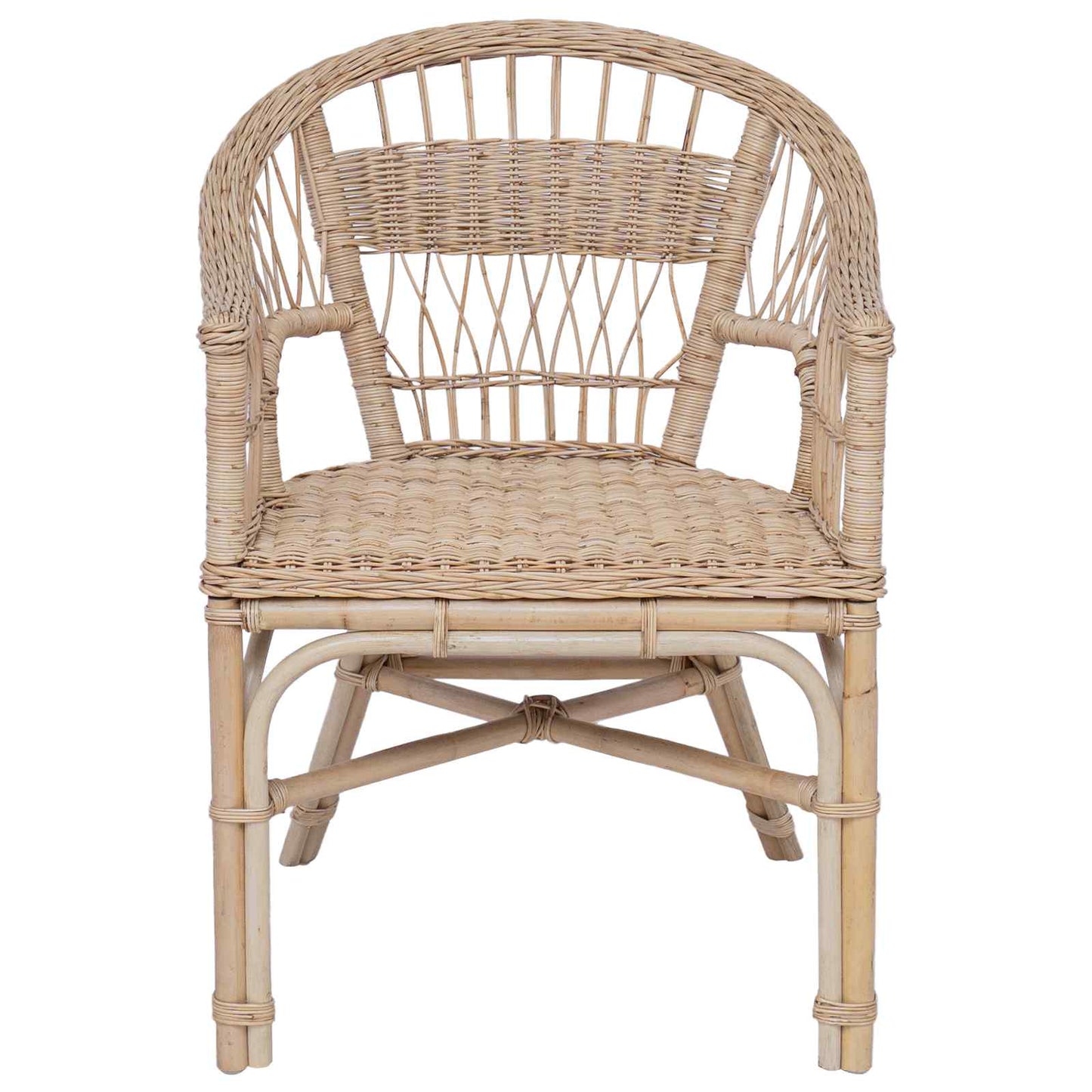Sedia Impilabile Rattan Naturale 60 x 60 x 81 cm