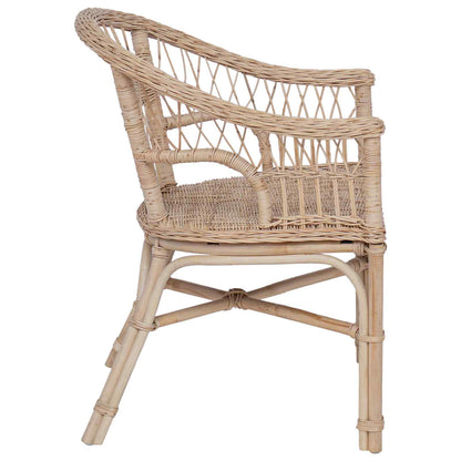 Sedia Impilabile Rattan Naturale 60 x 60 x 81 cm