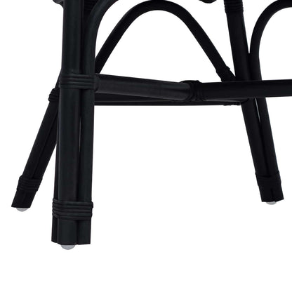 Sedia Impilabile Nero 60 x 60 x 81 cm Rattan | homemem39