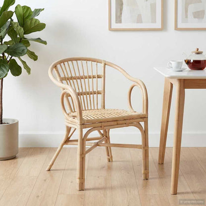 Sedia Impilabile Naturale 58 x 60 x 81 cm Rattan | homemem39