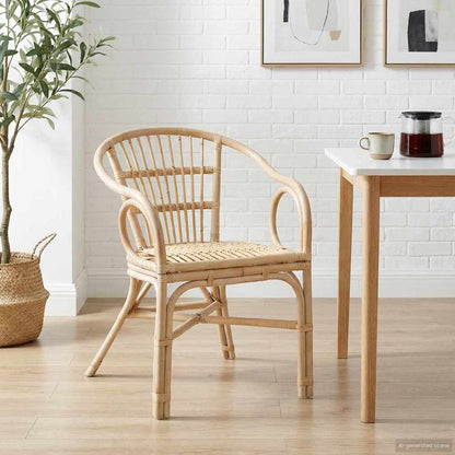 Sedia Impilabile Naturale 58 x 60 x 81 cm Rattan | homemem39