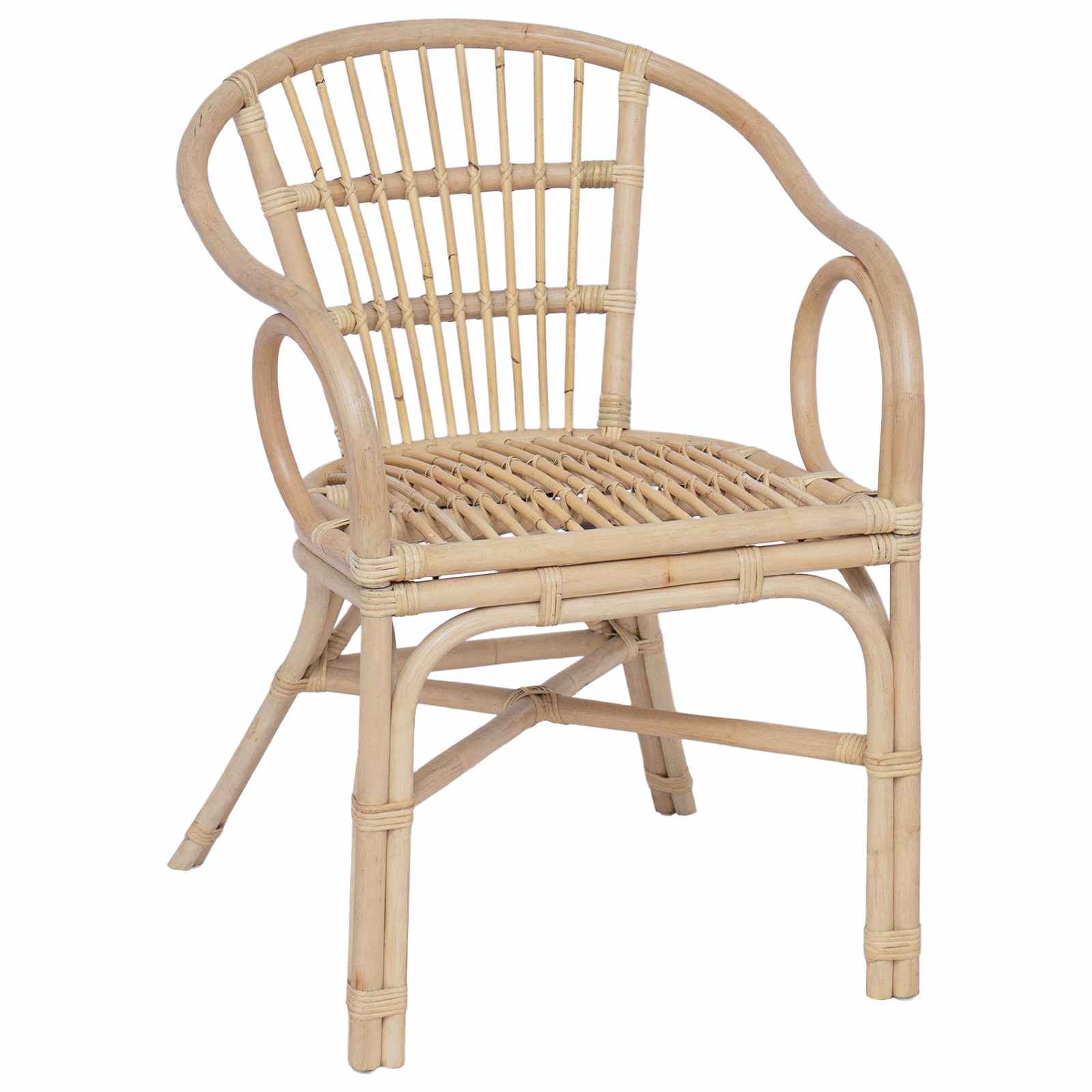 Sedia Impilabile Naturale 58 x 60 x 81 cm Rattan | homemem39