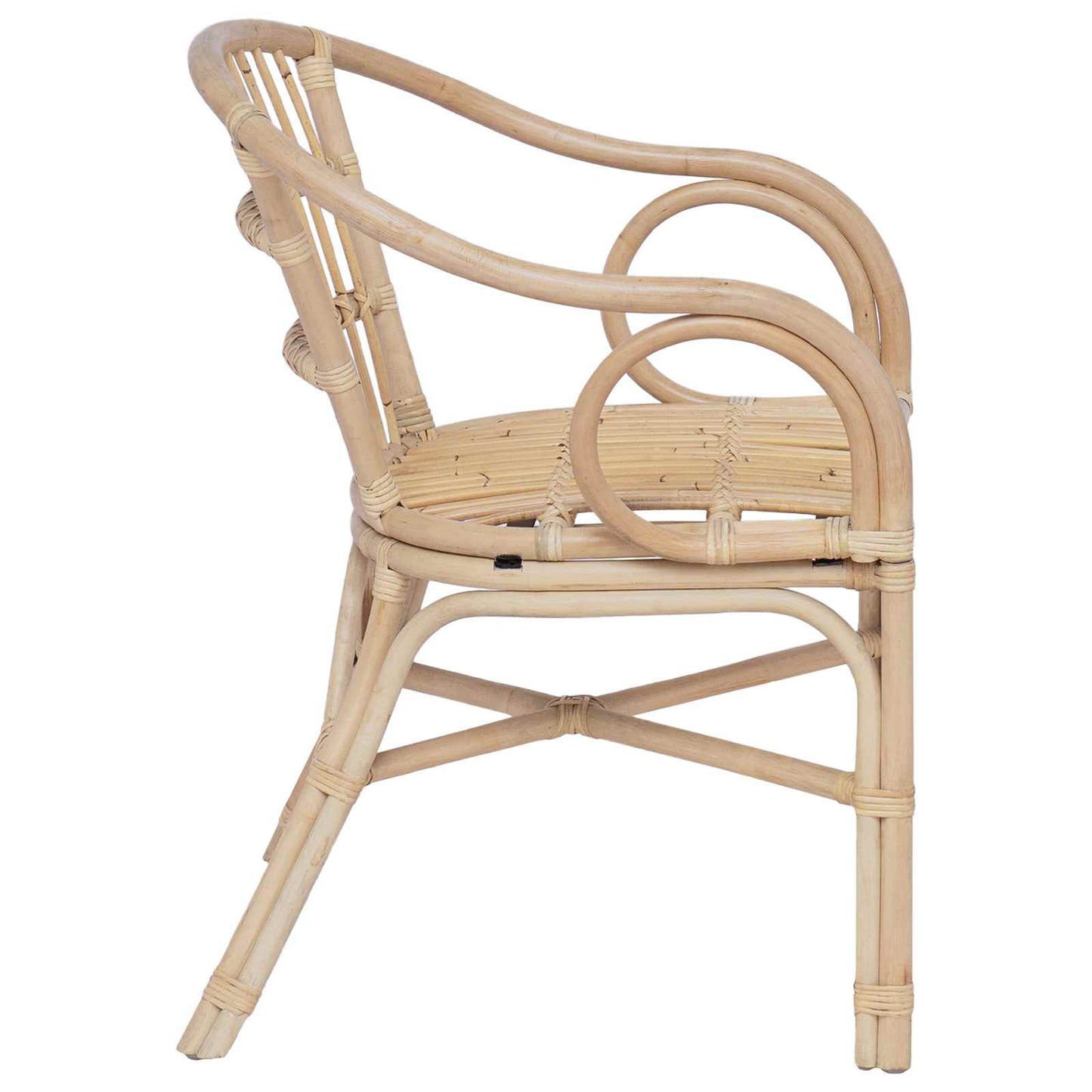 Sedia Impilabile Naturale 58 x 60 x 81 cm Rattan | homemem39