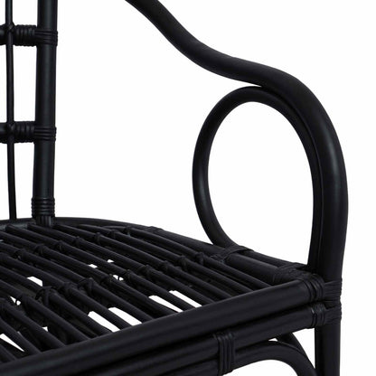 Sedia Impilabile Nero 58 x 60 x 81 cm Rattan