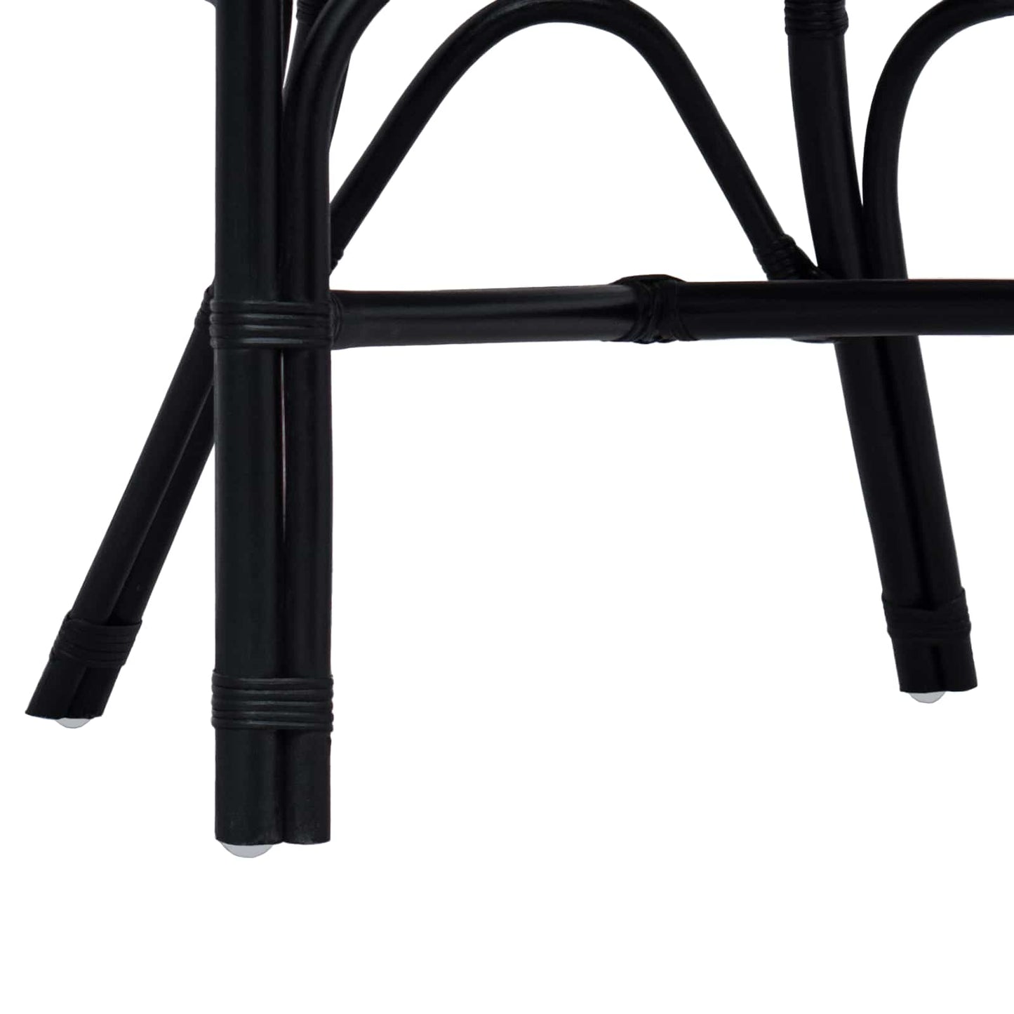 Sedia Impilabile Nero 58 x 60 x 81 cm Rattan