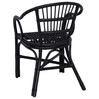 Sedia Impilabile Nero 58 x 60 x 81 cm Rattan