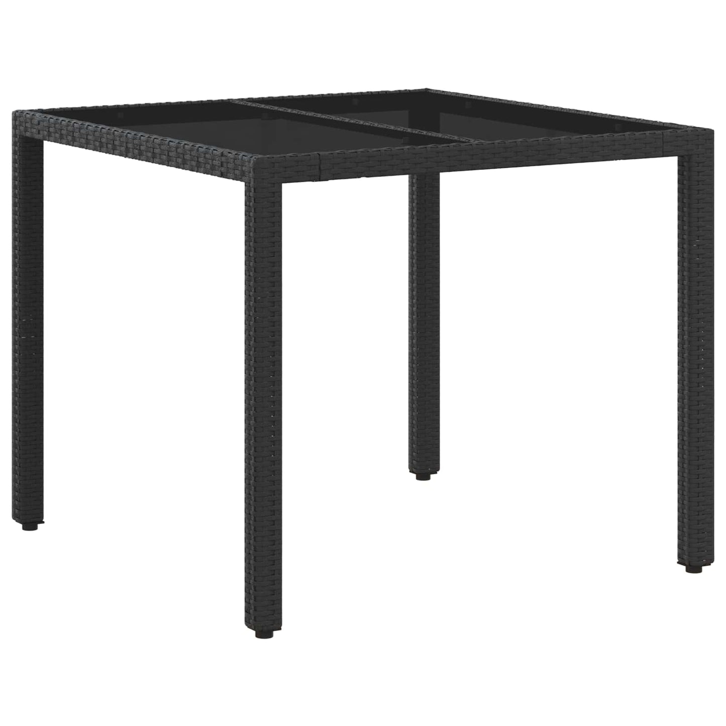Set da pranzo per esterni 3 pcs Nero e Bianco Crema | homemem39