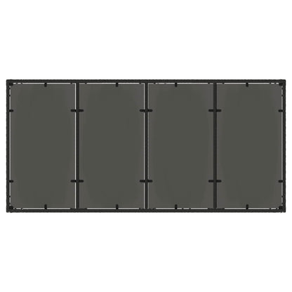 Set da pranzo per esterni 9 pcs Nero 190 x 90 x 75 cm | homemem39