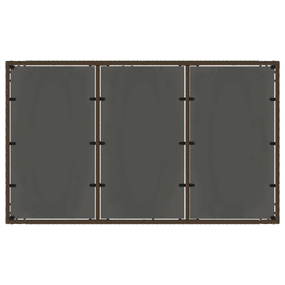 Set da pranzo per esterni 5 pcs Marrone e Bianco Crema | homemem39