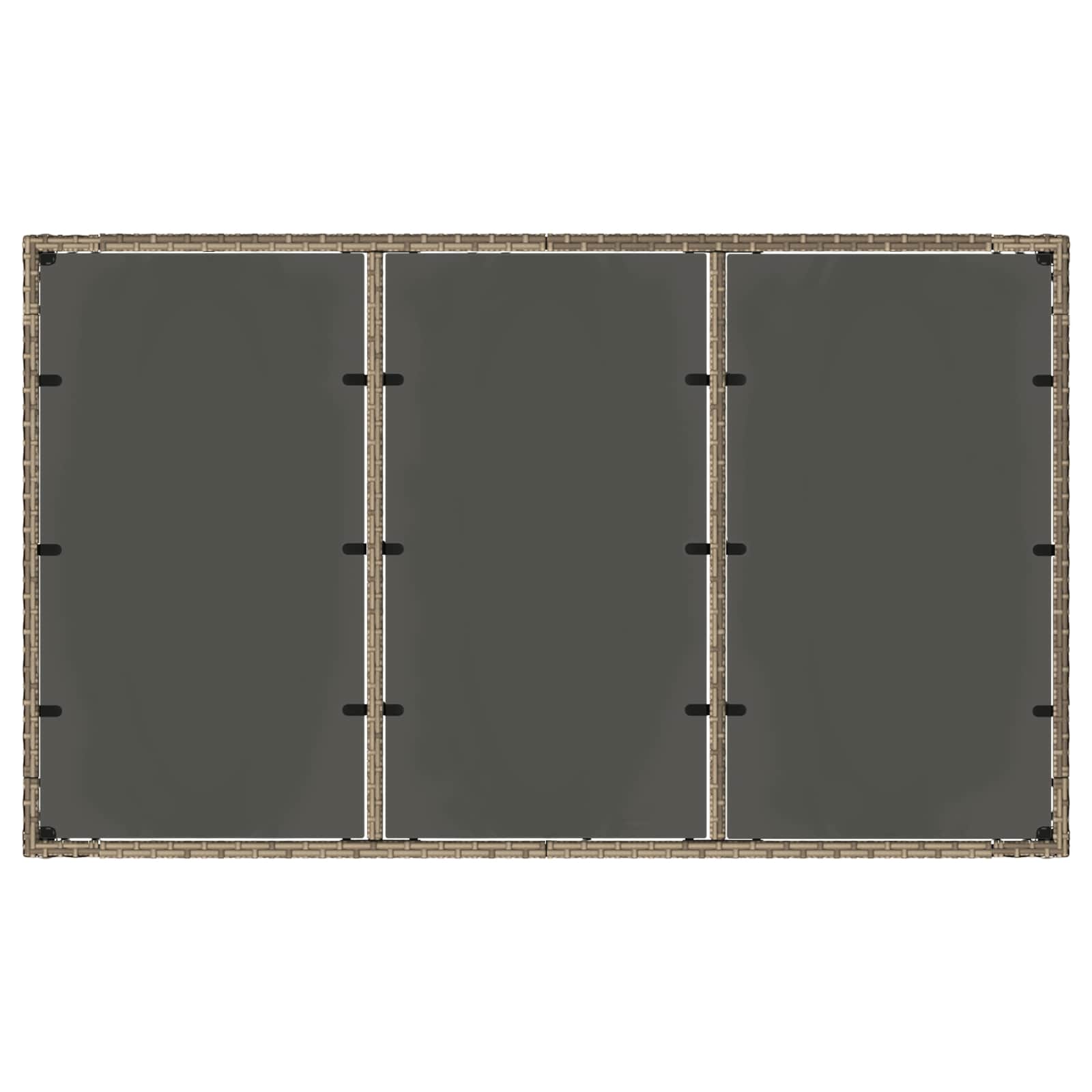 Set da pranzo per esterni 5 pcs Grigio chiaro e grigio scuro | homemem39