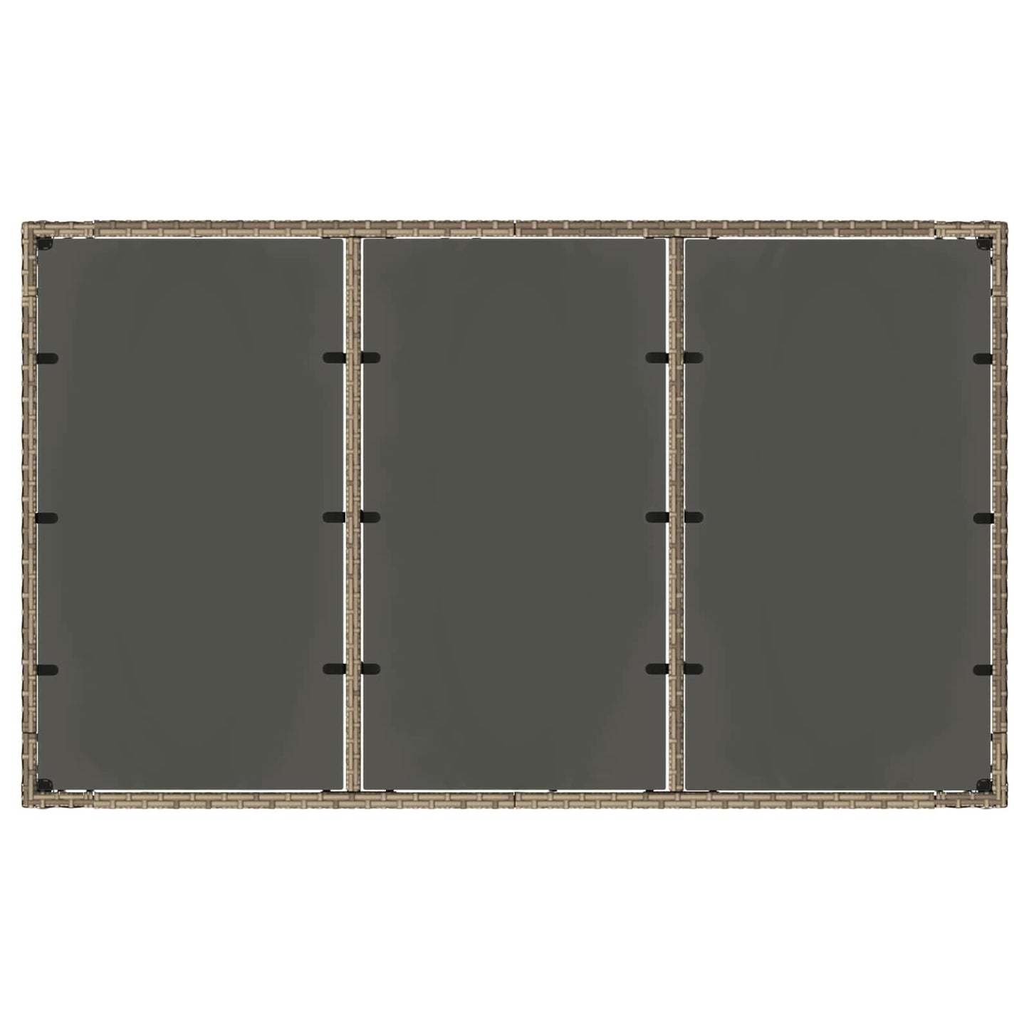 Set da pranzo per esterni 7 pcs Grigio chiaro e grigio scuro | homemem39
