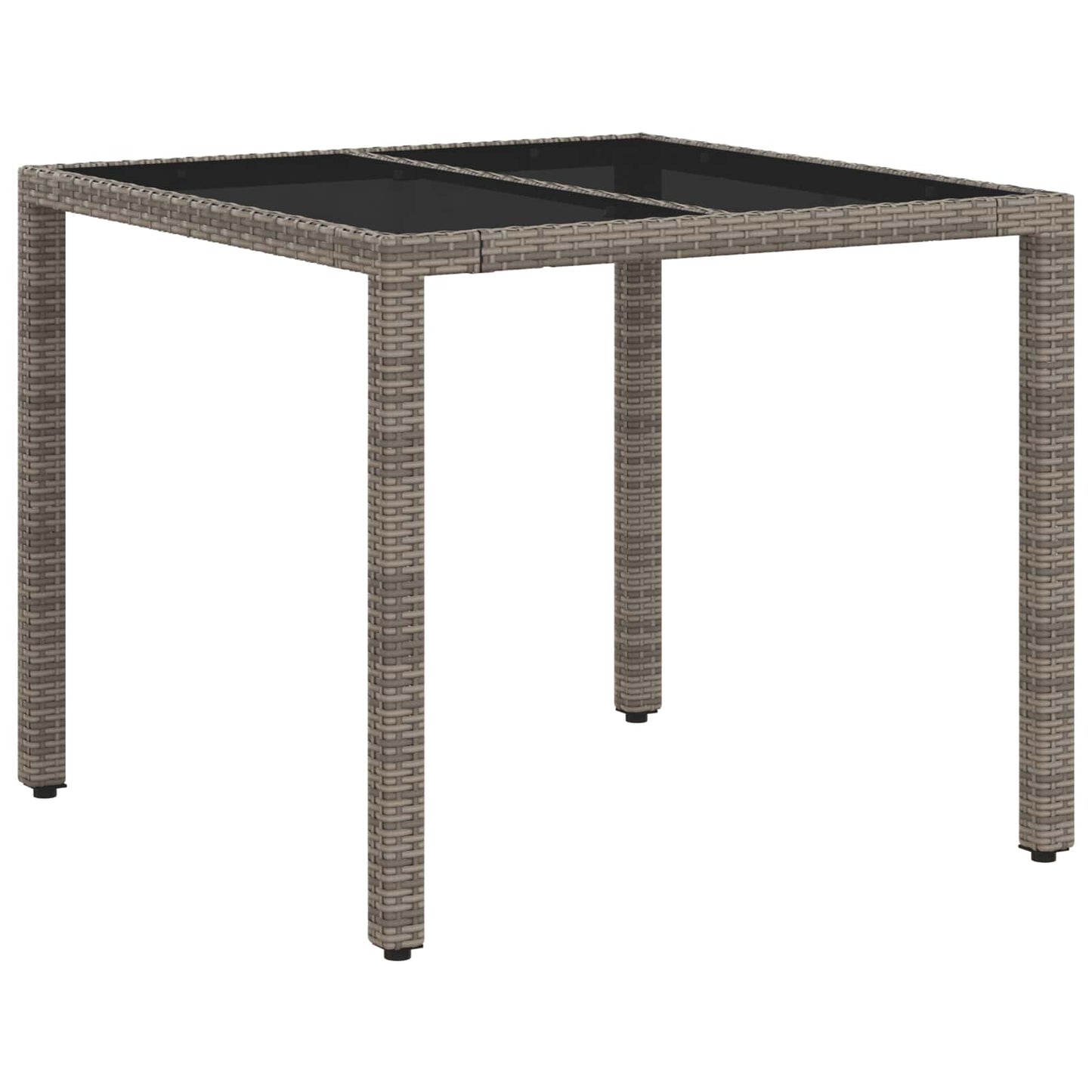 Set da pranzo per esterni 3 pcs Grigio chiaro e grigio scuro | homemem39