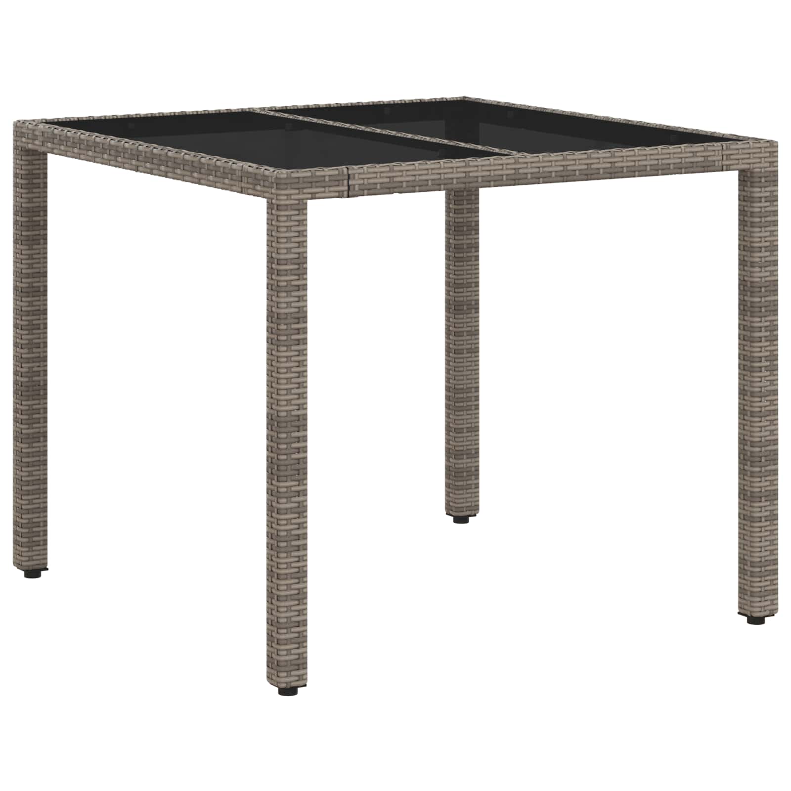 Set da pranzo per esterni 3 pcs Grigio chiaro e grigio scuro | homemem39