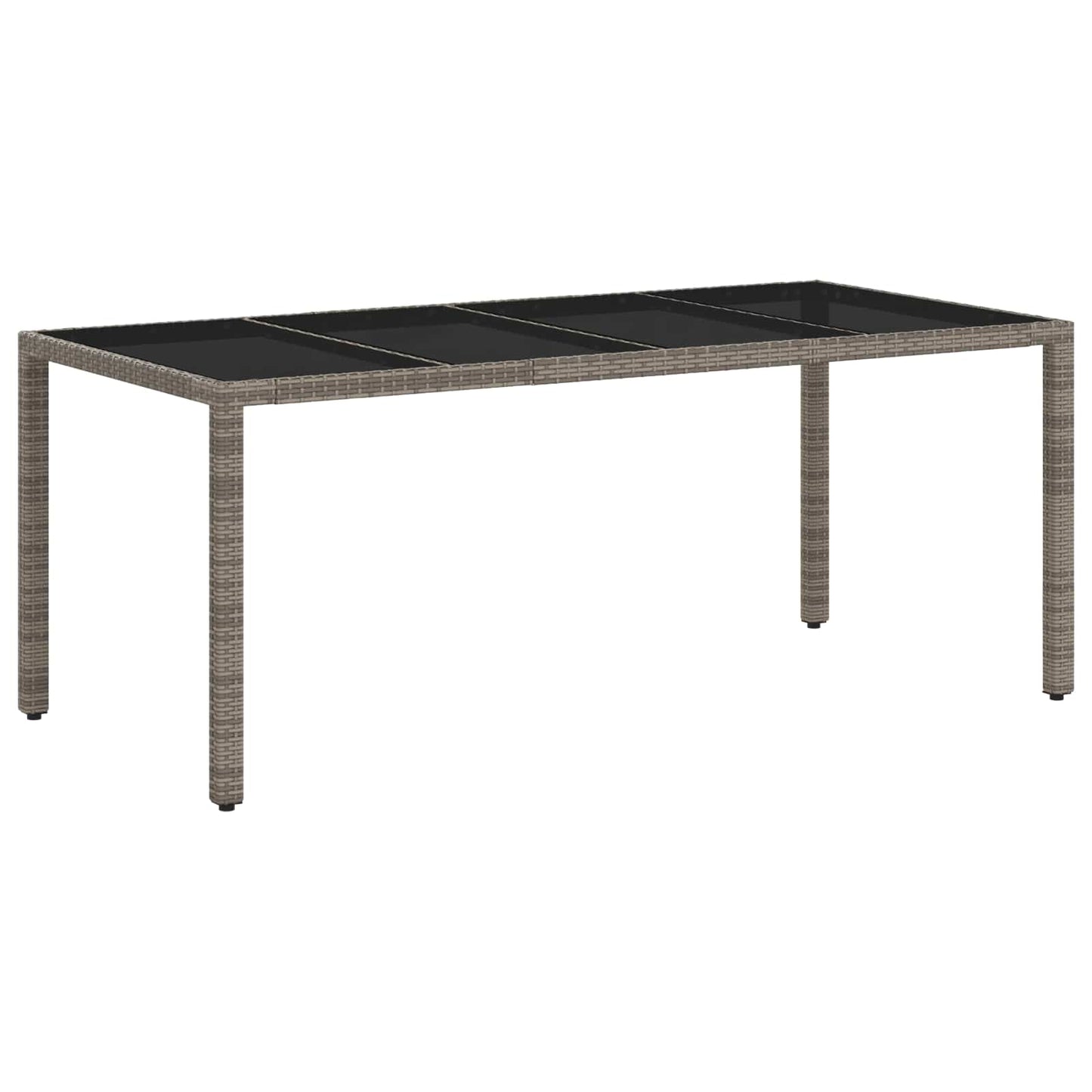 Set da pranzo per esterni 7 pcs Grigio chiaro e grigio scuro | homemem39
