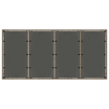 Set da pranzo per esterni 7 pcs Grigio chiaro e grigio scuro | homemem39