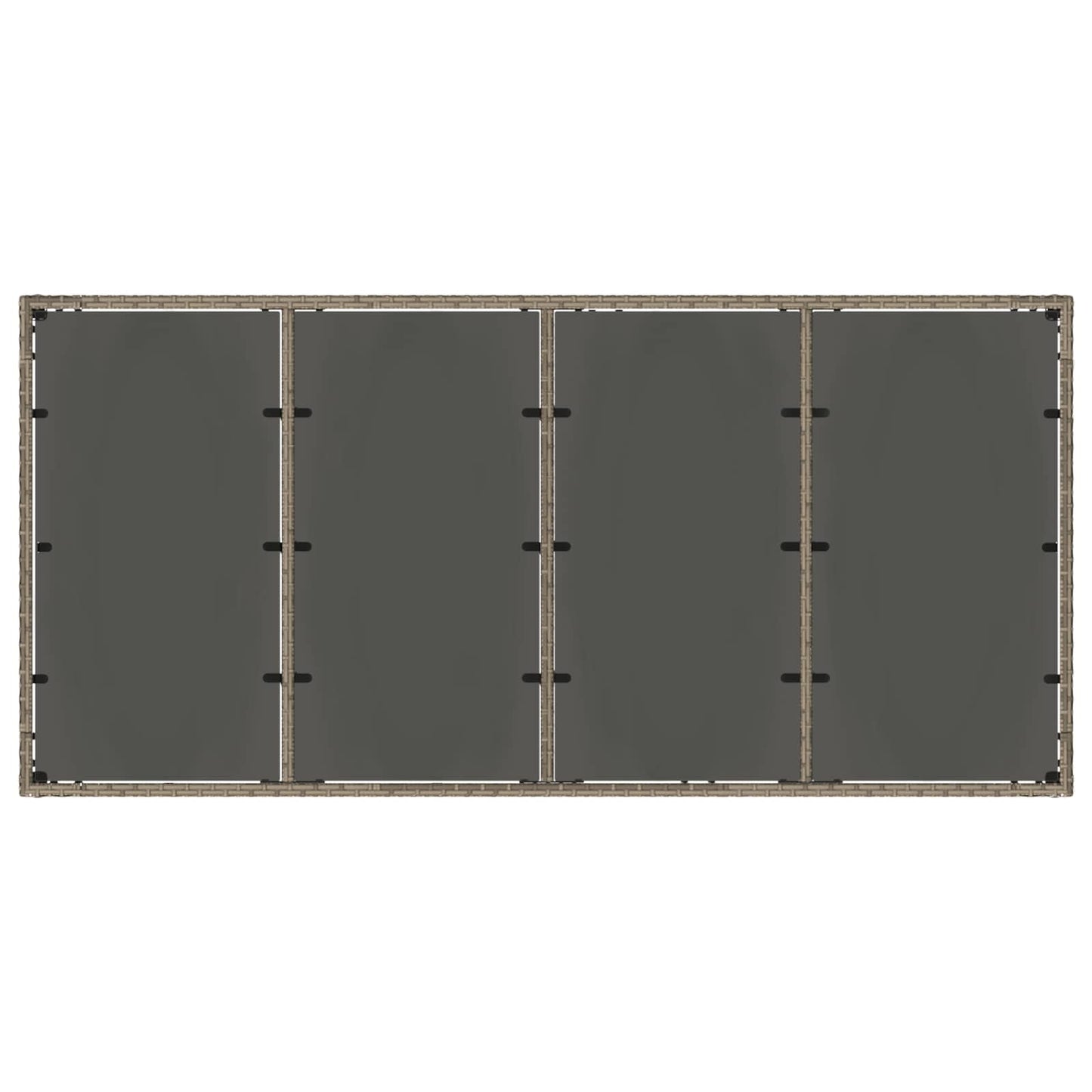 Set da pranzo per esterni 9 pcs Grigio chiaro e grigio scuro | homemem39