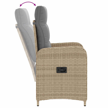 Set da pranzo per esterni 7 pcs Beige e Grigio Chiaro | homemem39