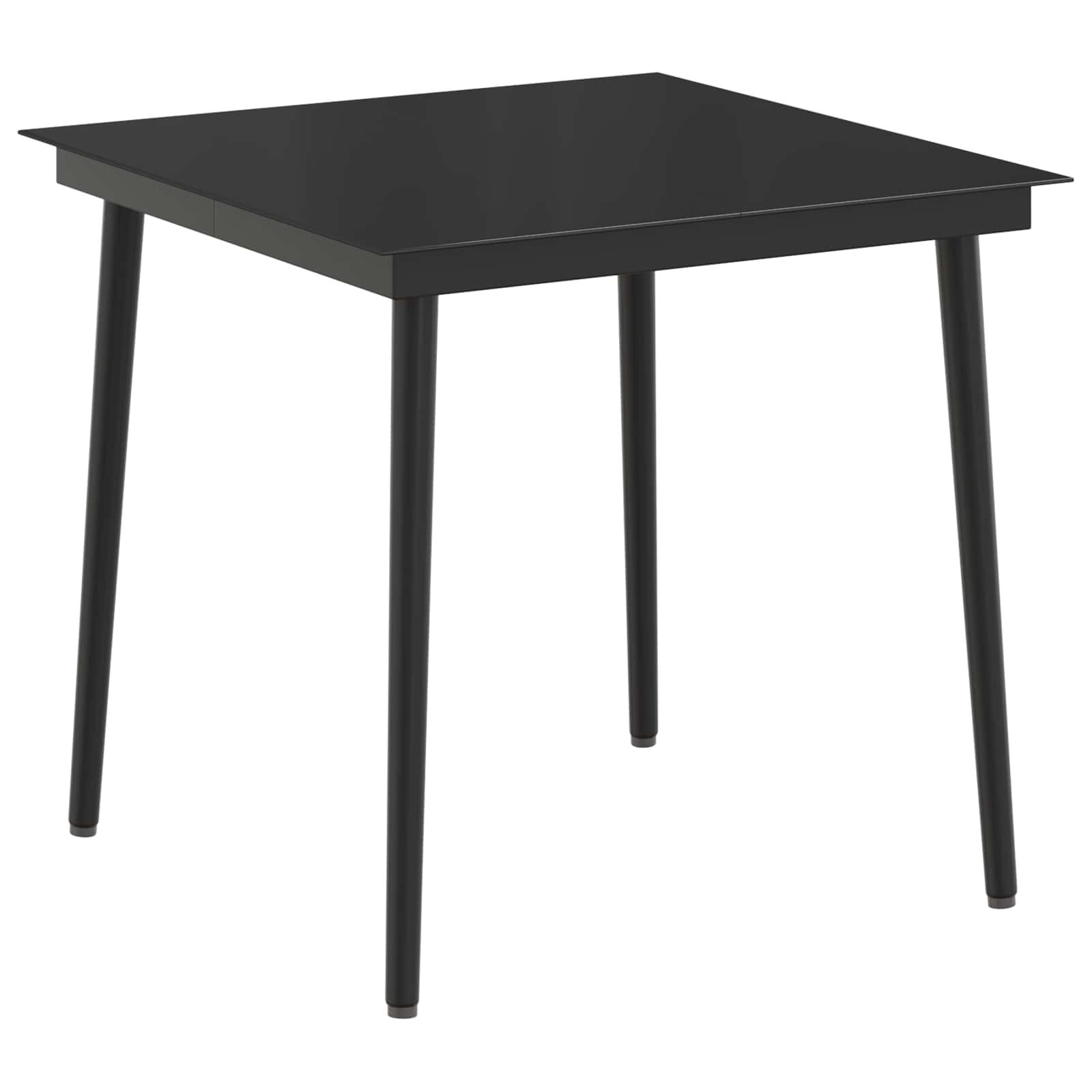 Set Tavolo da Salotto con cuscino con cuscino 5 pcs Nero | homemem39