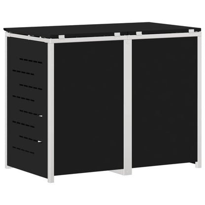 Stoccaggio contenitore a ruote Nero 138 x 77,5 x 112,5 cm | homemem39