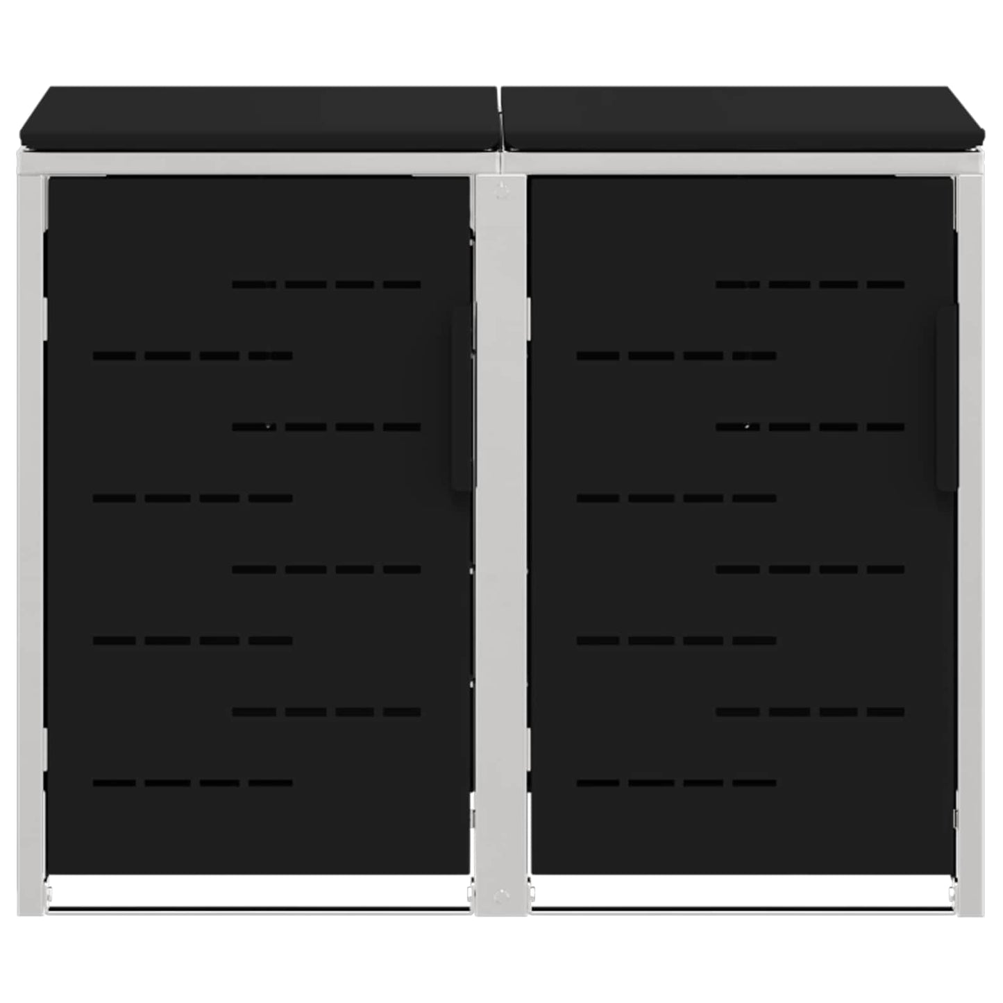 Stoccaggio contenitore a ruote Nero 138 x 77,5 x 112,5 cm | homemem39