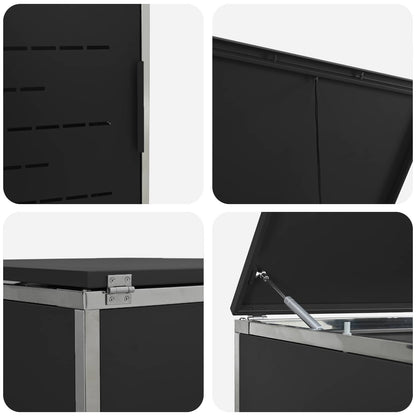 Stoccaggio contenitore a ruote Nero 276 x 77,5 x 112,5 cm | homemem39