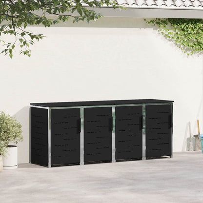 Stoccaggio contenitore a ruote Nero 276 x 77,5 x 112,5 cm
