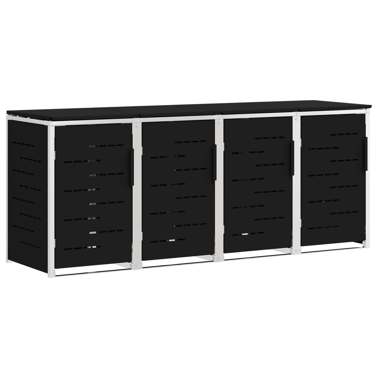Stoccaggio contenitore a ruote Nero 276 x 77,5 x 112,5 cm