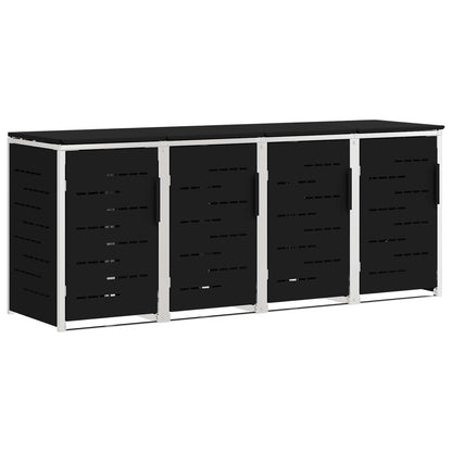 Stoccaggio contenitore a ruote Nero 276 x 77,5 x 112,5 cm