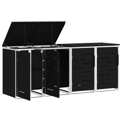 Stoccaggio contenitore a ruote Nero 276 x 77,5 x 112,5 cm | homemem39