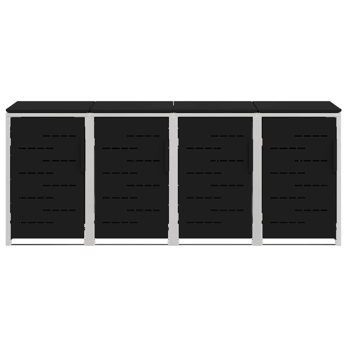 Stoccaggio contenitore a ruote Nero 276 x 77,5 x 112,5 cm