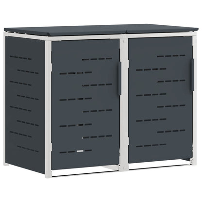 Stoccaggio contenitore a ruote Antracite 138 x 77,5 x 112,5 cm | homemem39
