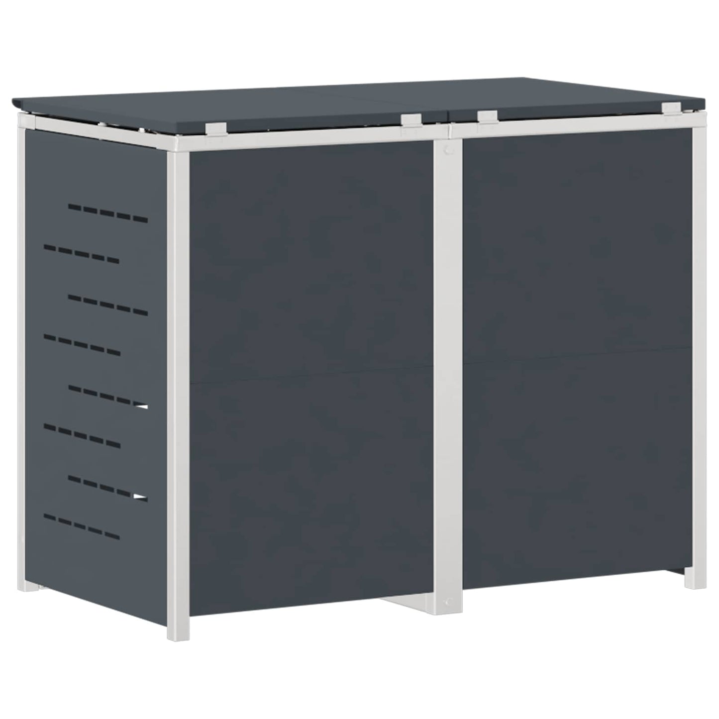 Stoccaggio contenitore a ruote Antracite 138 x 77,5 x 112,5 cm | homemem39