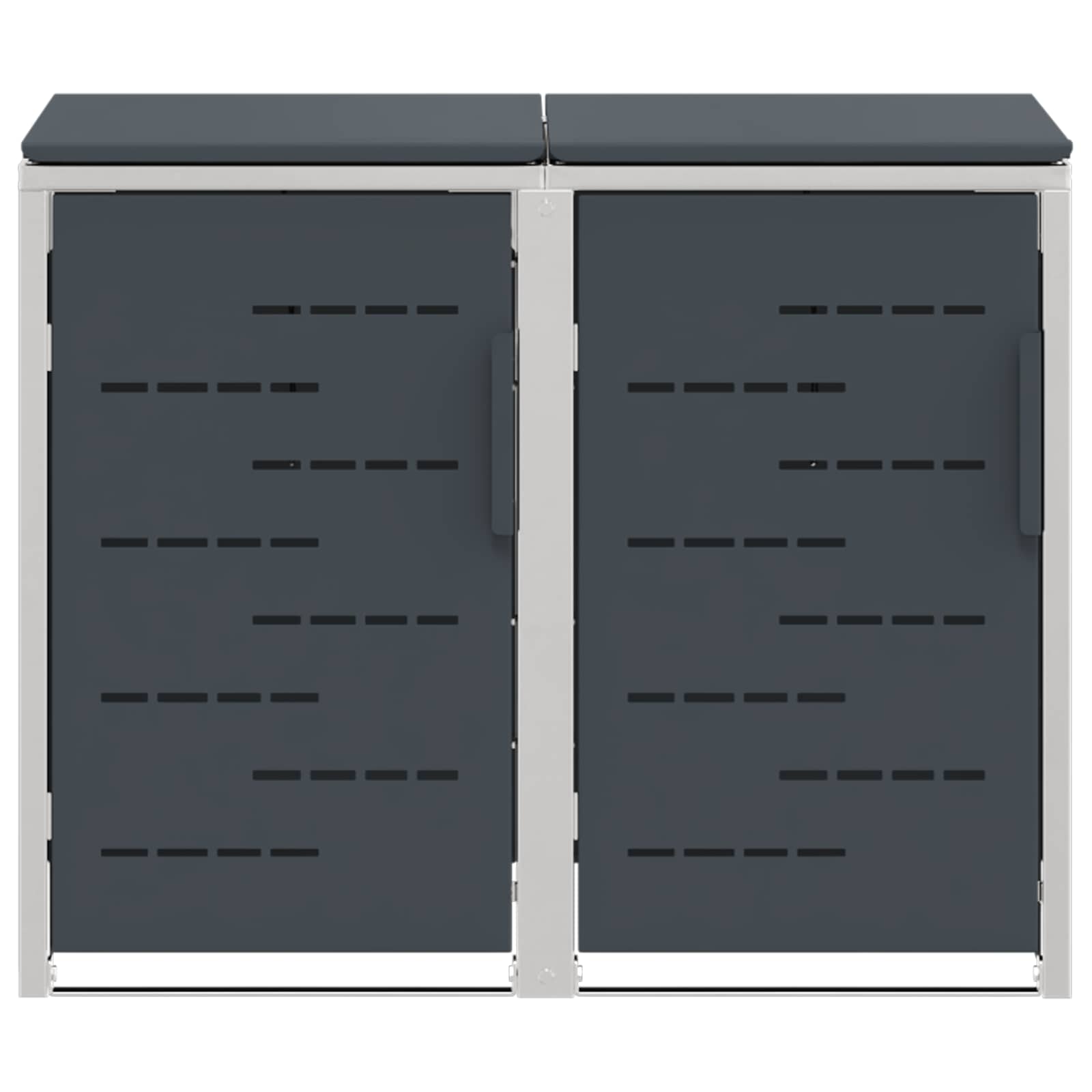 Stoccaggio contenitore a ruote Antracite 138 x 77,5 x 112,5 cm | homemem39