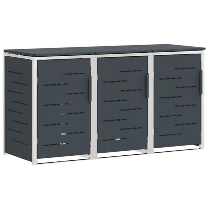 Stoccaggio contenitore a ruote Antracite 207 x 77,5 x 112,5 cm | homemem39