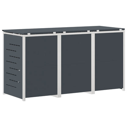Stoccaggio contenitore a ruote Antracite 207 x 77,5 x 112,5 cm | homemem39