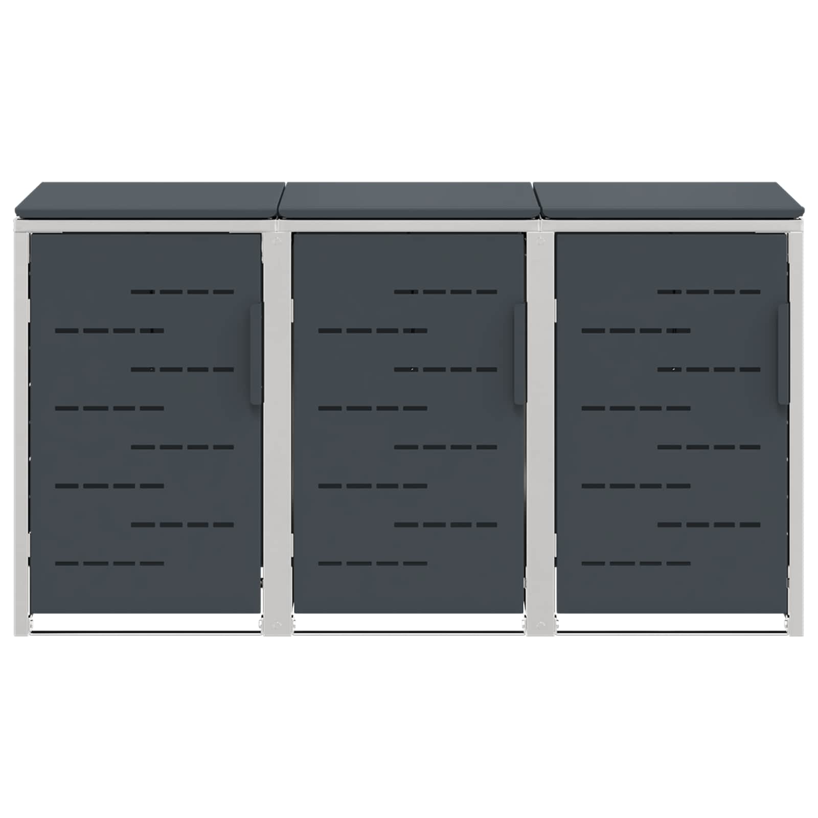Stoccaggio contenitore a ruote Antracite 207 x 77,5 x 112,5 cm | homemem39